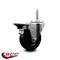 Service Caster 4 Inch Soft Rubber Wheel Swivel 58 Inch Threaded Stem Caster with Brake SCC SCC-TS20S414-SRS-PLB-58212 - alternate 3